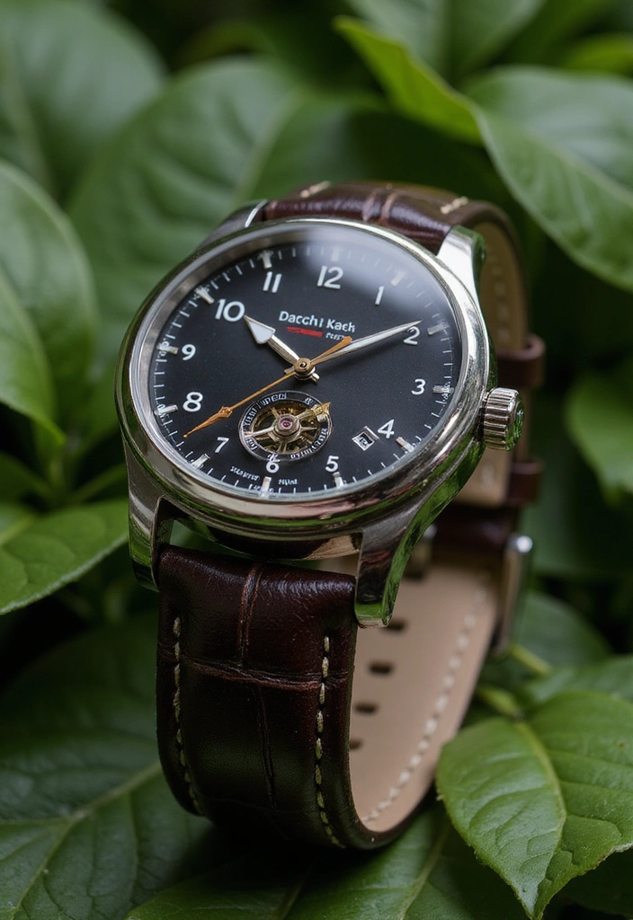 5 Eco-Friendly Mechanical Watches That Combine Style and Sustainability! - 4. Leather Reimagined: Vegan Leather Watch Straps