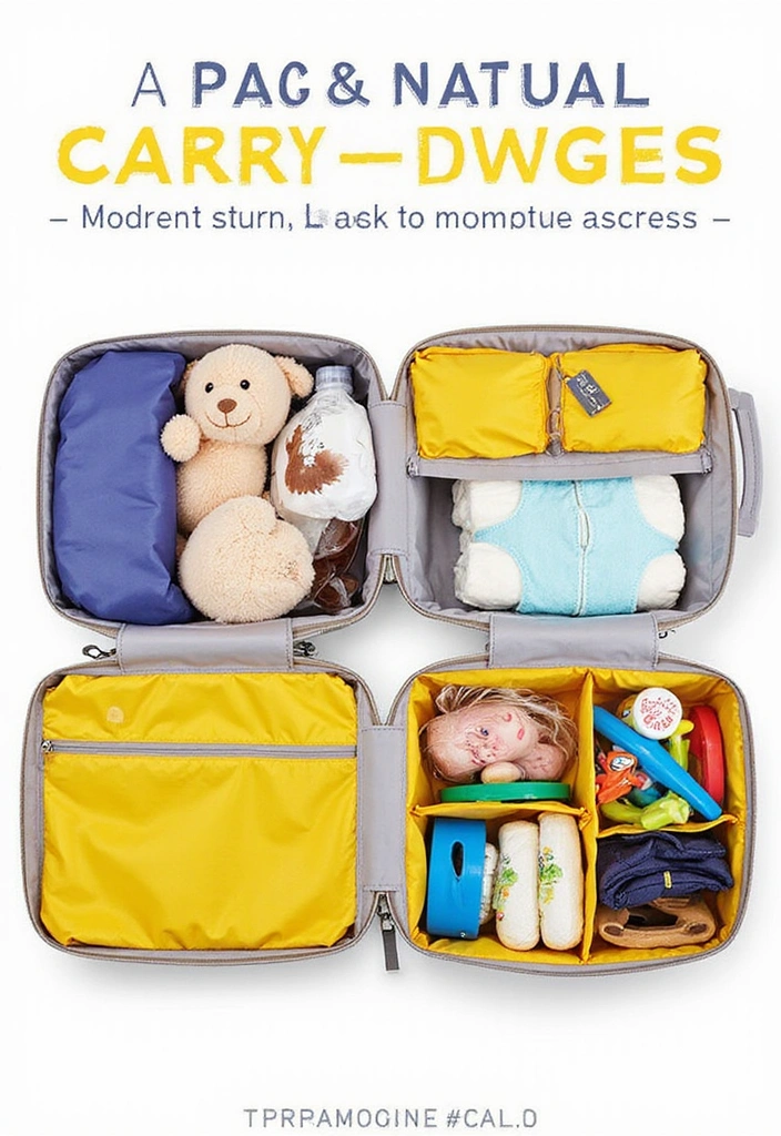 15 Packing Cube Hacks You Didn't Know You Needed for Your Next Adventure! - 8. Use Packing Cubes for Baby Gear