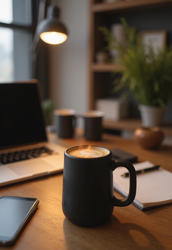 22 Office Gadgets That Will Make Your Work Life So Much Easier (You Won't Believe #12!) - 17. Smart Mug