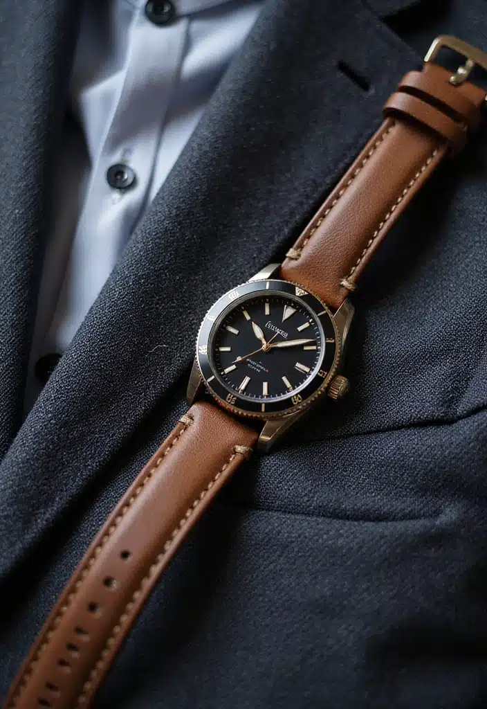 9 Must-Have Men's Watches That Make a Statement (You’ll Love #2!) - 1. The Timeless Leather Strap Watch