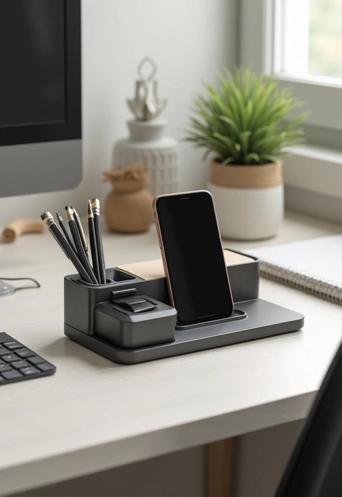 22 Office Gadgets That Will Make Your Work Life So Much Easier (You Won't Believe #12!) - 4. Desk Organizer with Wireless Charging