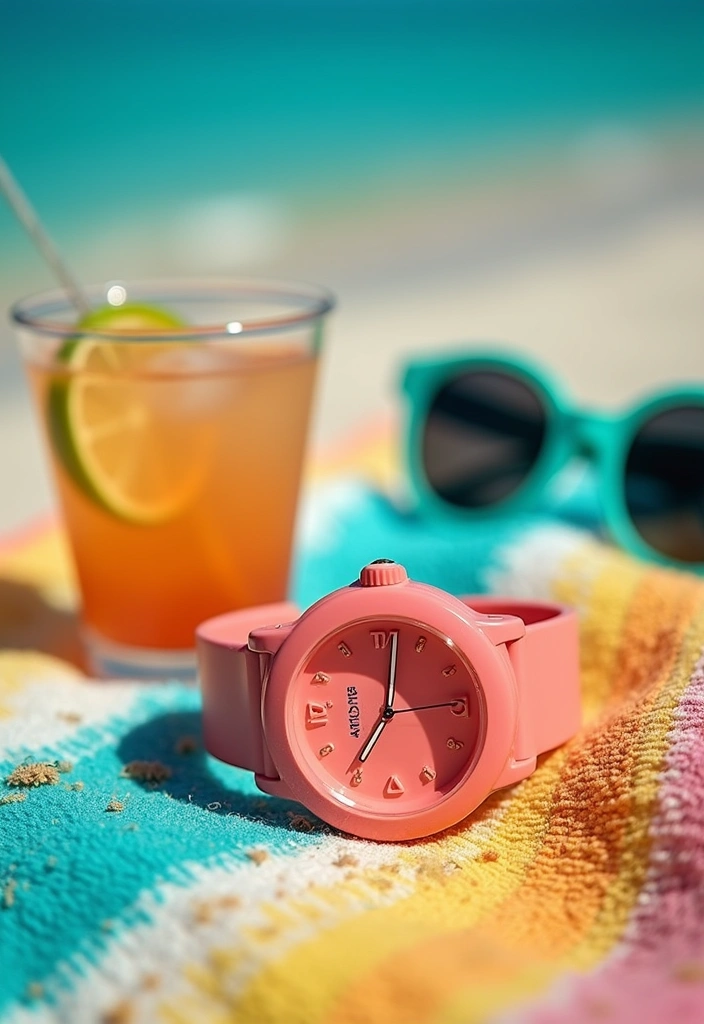 How to Stay Ahead of Trends: The Ultimate Guide to Fashion Watches for 2024 - 3. Bold Colors and Unique Materials
