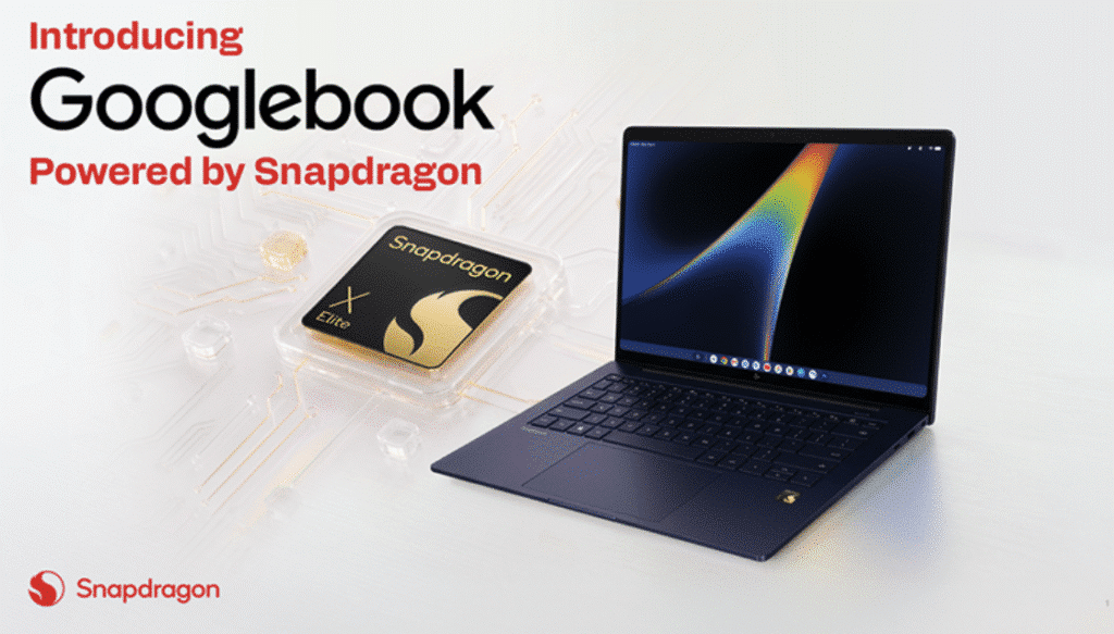 Googlebook snapdragon x elite powered