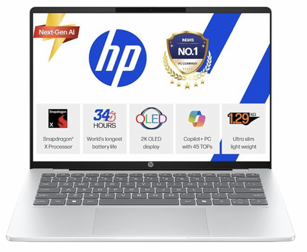 HP OmniBook 5 OLED (Previously Pavilion), Snapdragon X Processor