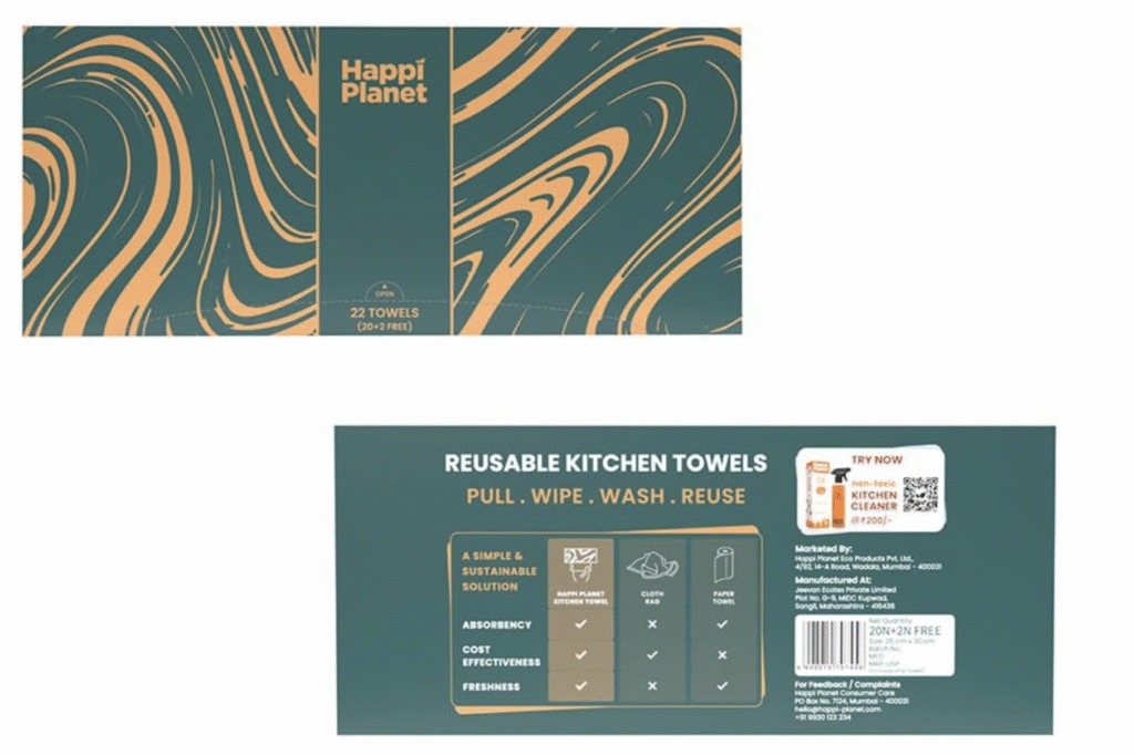 Happi Planet Reusable Kitchen Towels specs