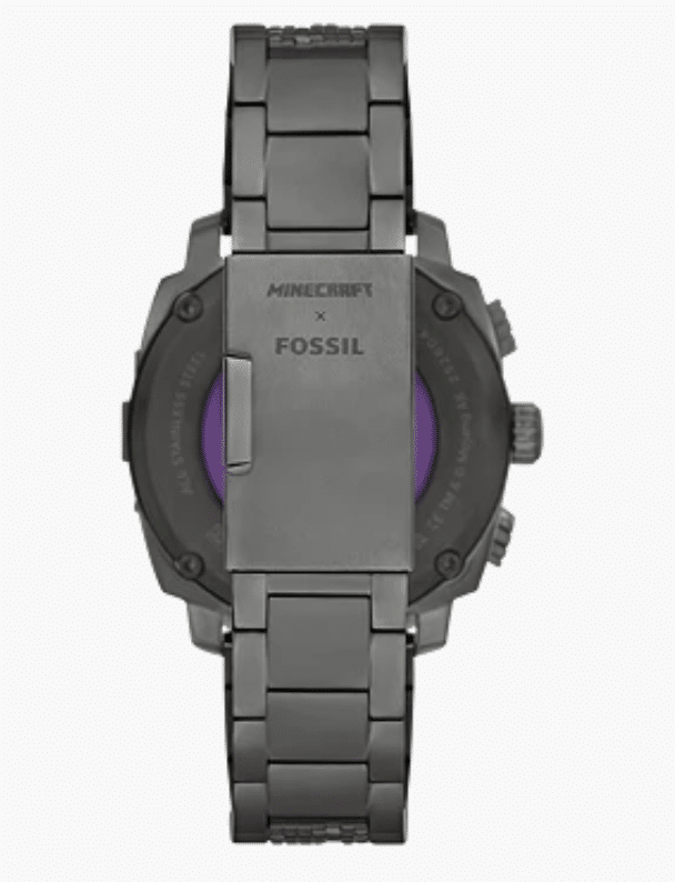 Minecraft x Fossil Limited Edition The Nether Chronograph Watch strap