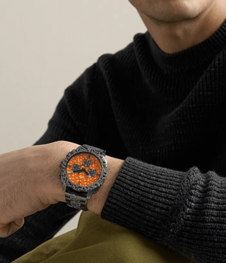 Minecraft x Fossil Limited Edition The Nether Chronograph Watch