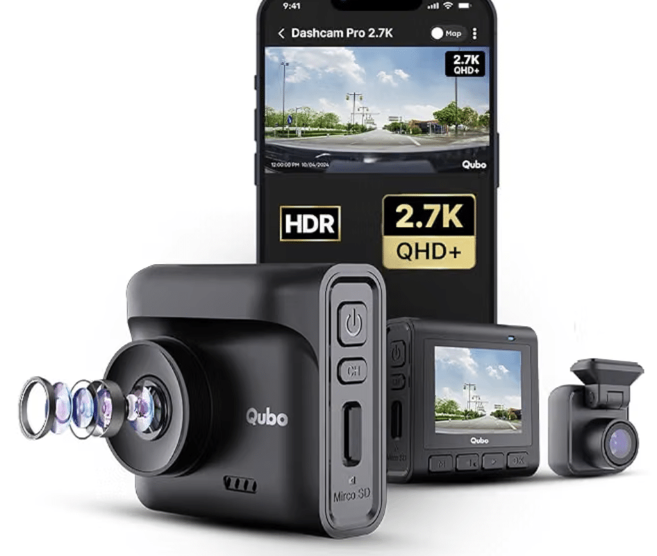 Qubo Car Dashcam Pro 2.7K Dual Channel from Hero Group [2026 Edition]