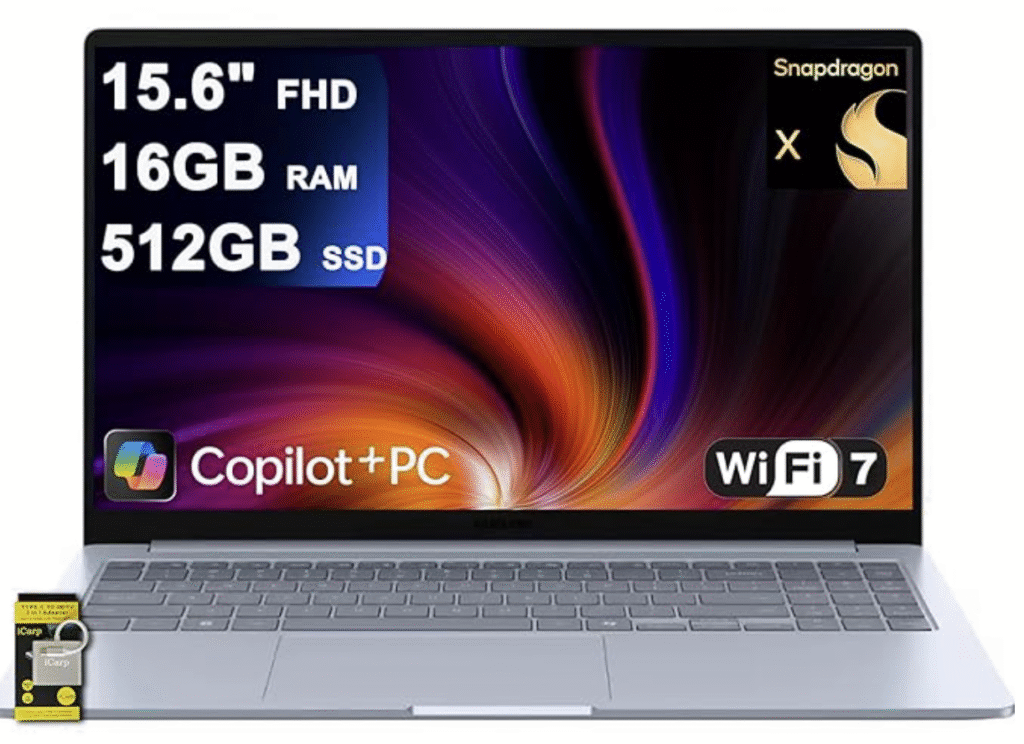 SAMSUNG Galaxy Book4 Edge Laptop 15.6 FHD Anti Glare Qualcomm 8 core
