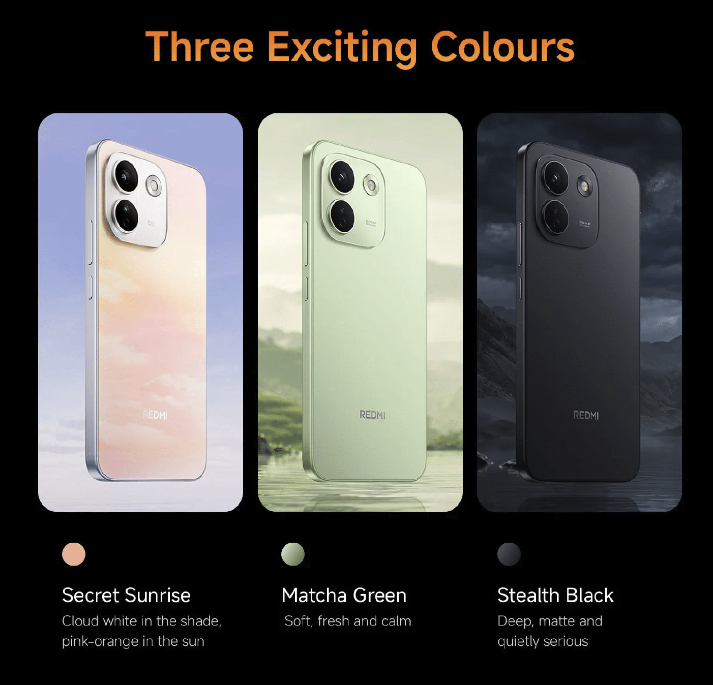 REDMI Note 17 Pro Max smartphone colour options