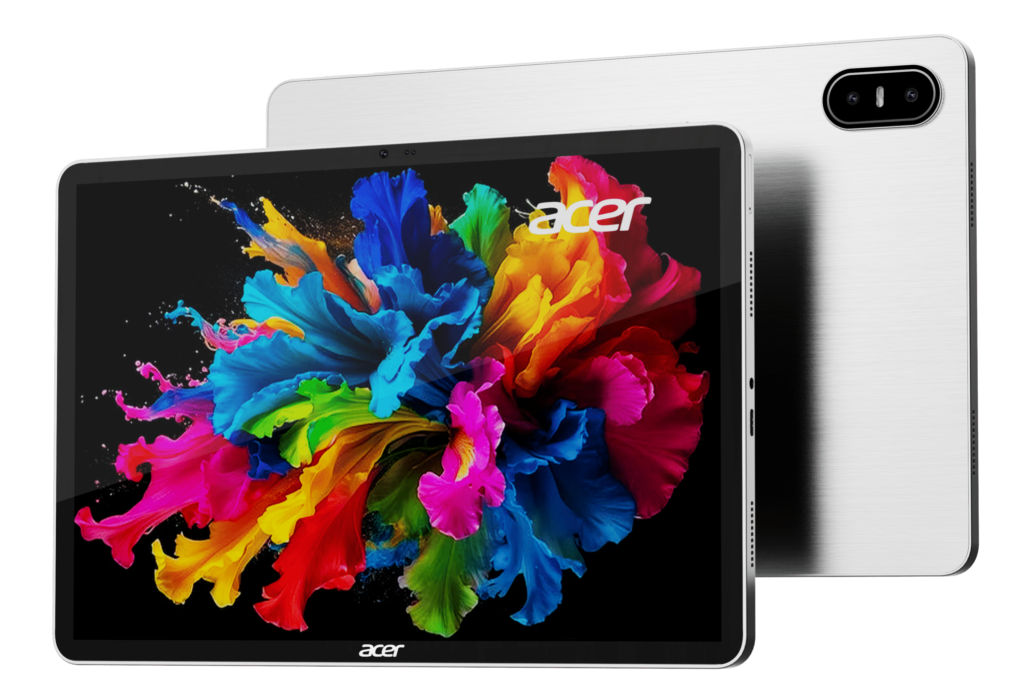 Acer Iconia Tab 11 5G front display and grey rear panel