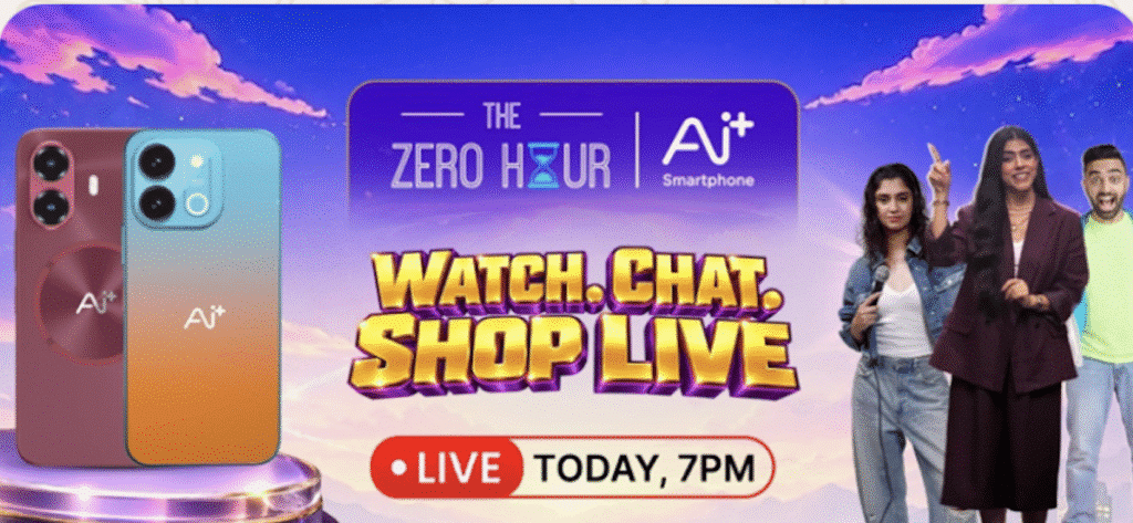 Ai+ Smartphone Flipkart Live Sale