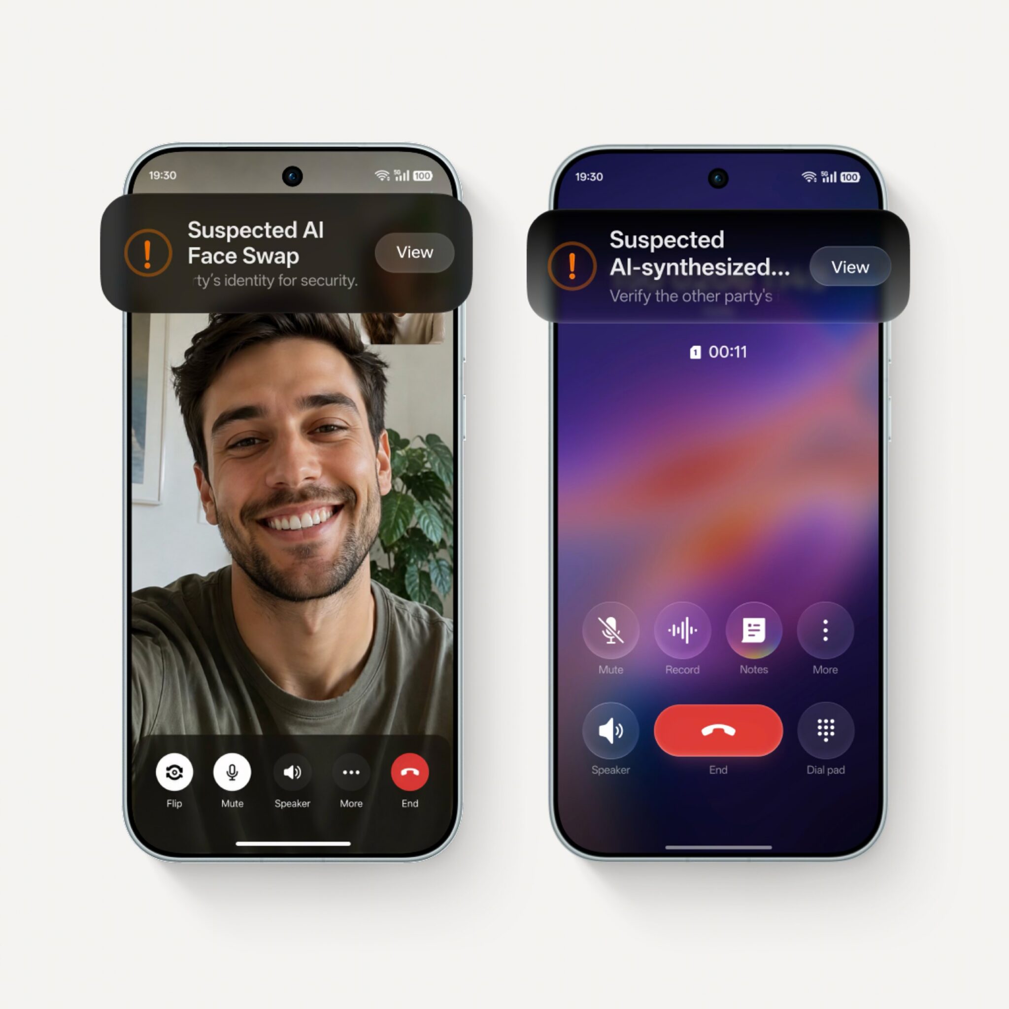 OPPO ColorOS 17 AI Call Guard warnings for fake video and AI voice calls
