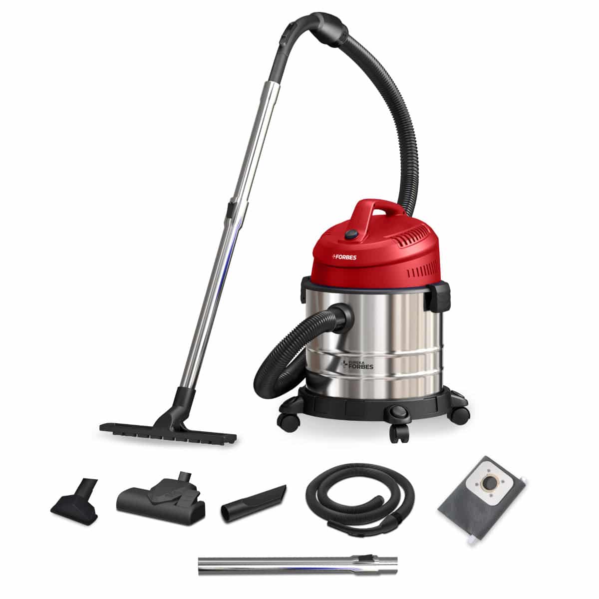 Eureka Forbes Wet and Dry Armor 20 litre vacuum cleaner with accessories