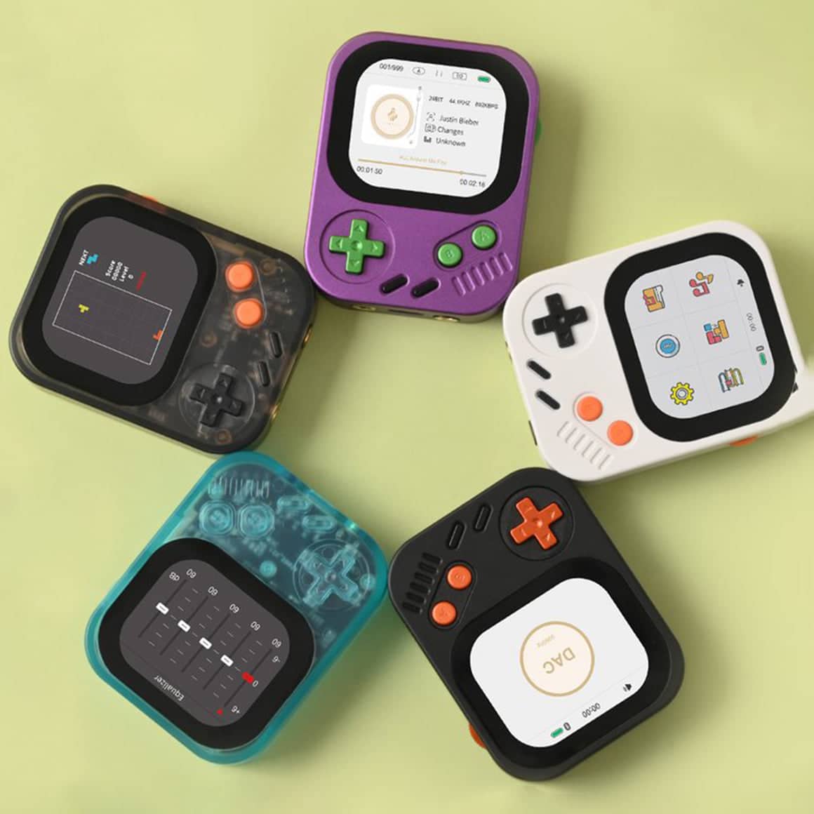 Hidizs AP30 Music Boy portable music player colour options