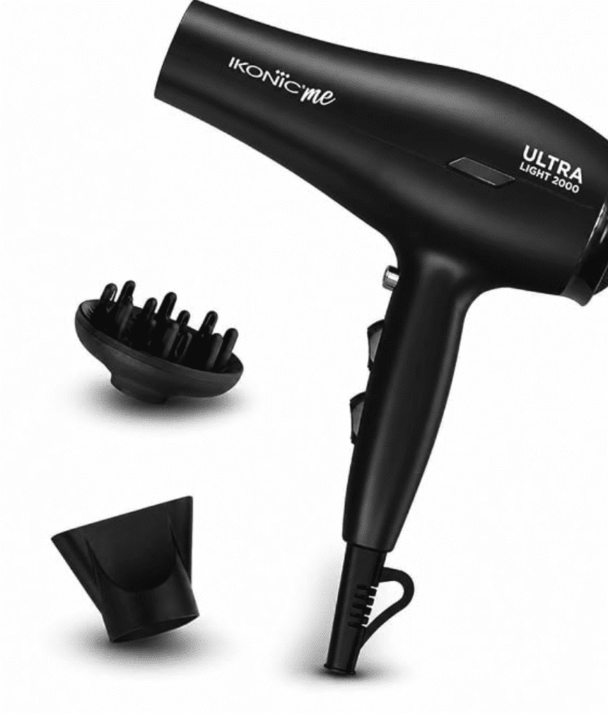 Ikonic Me Ultralight Professional Hair Dryer 2000 Watts With Nozzle