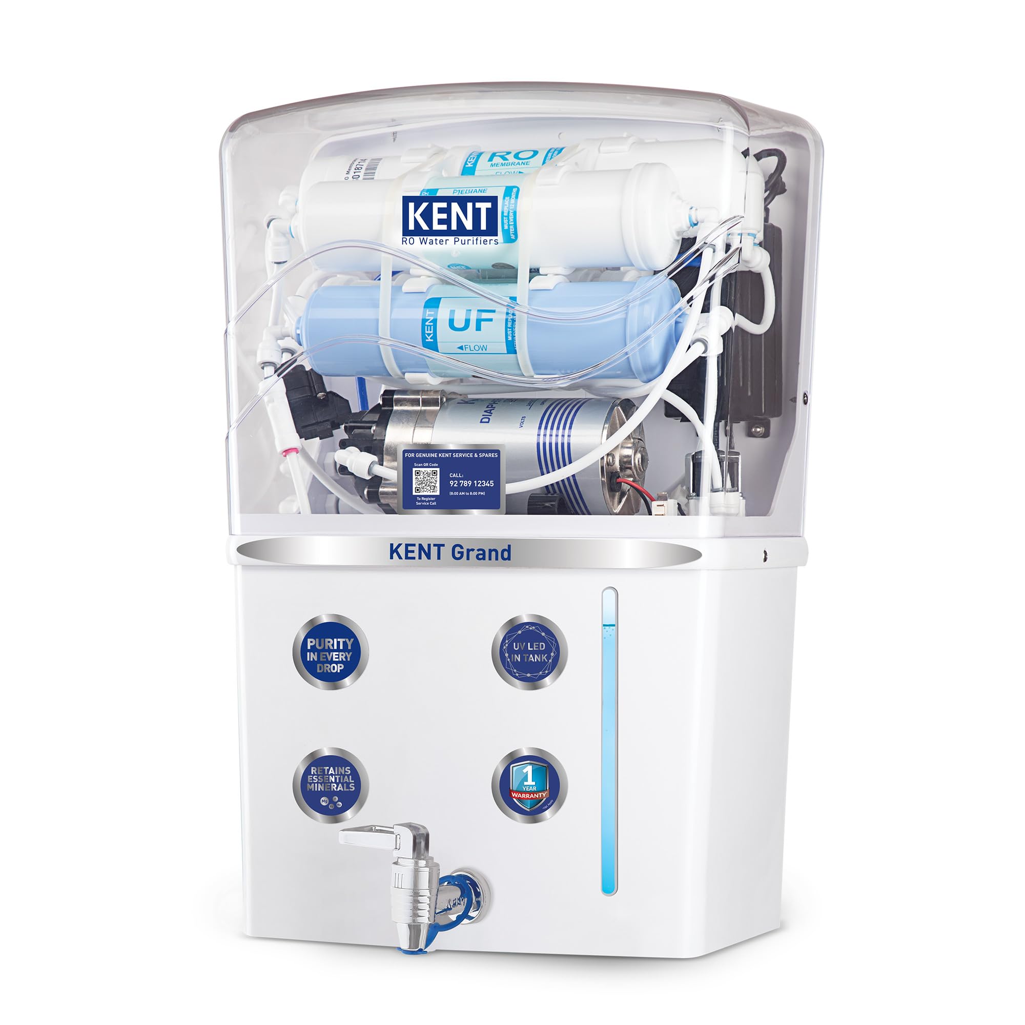 KENT New Grand RO water purifier with 7.5 litre storage
