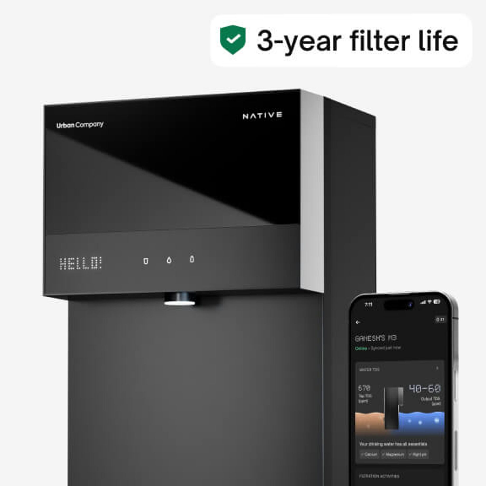 Native M3 Pro RO water purifier