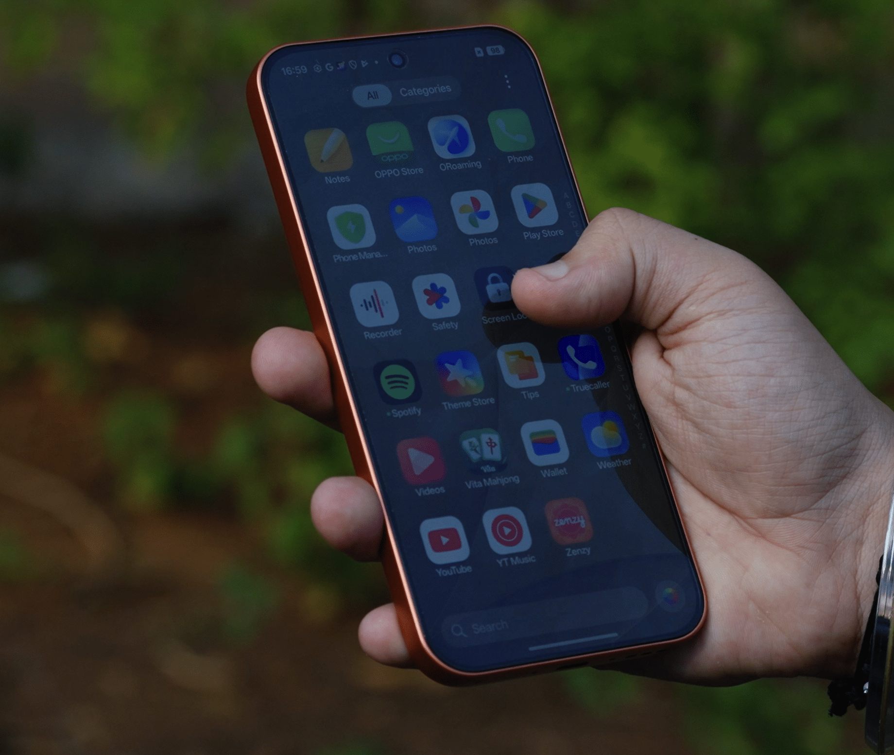 OPPO F35 Pro 5G app drawer and ColorOS interface