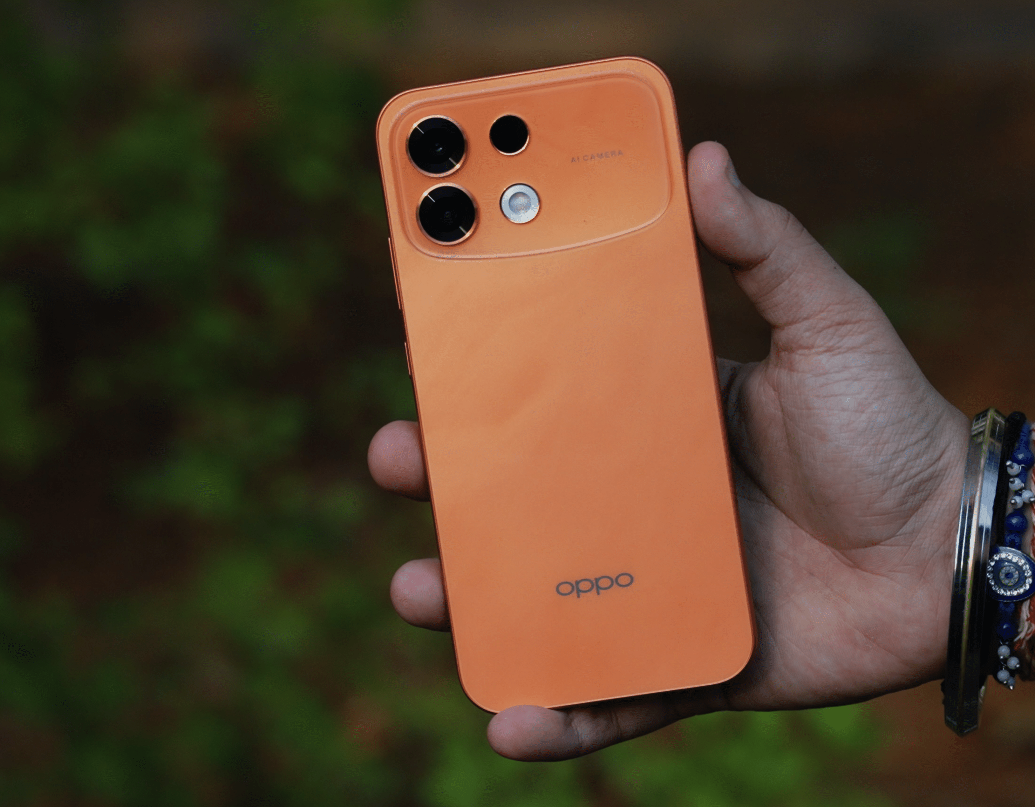 OPPO F35 Pro 5G review hands-on with Sunrise Orange phone and box