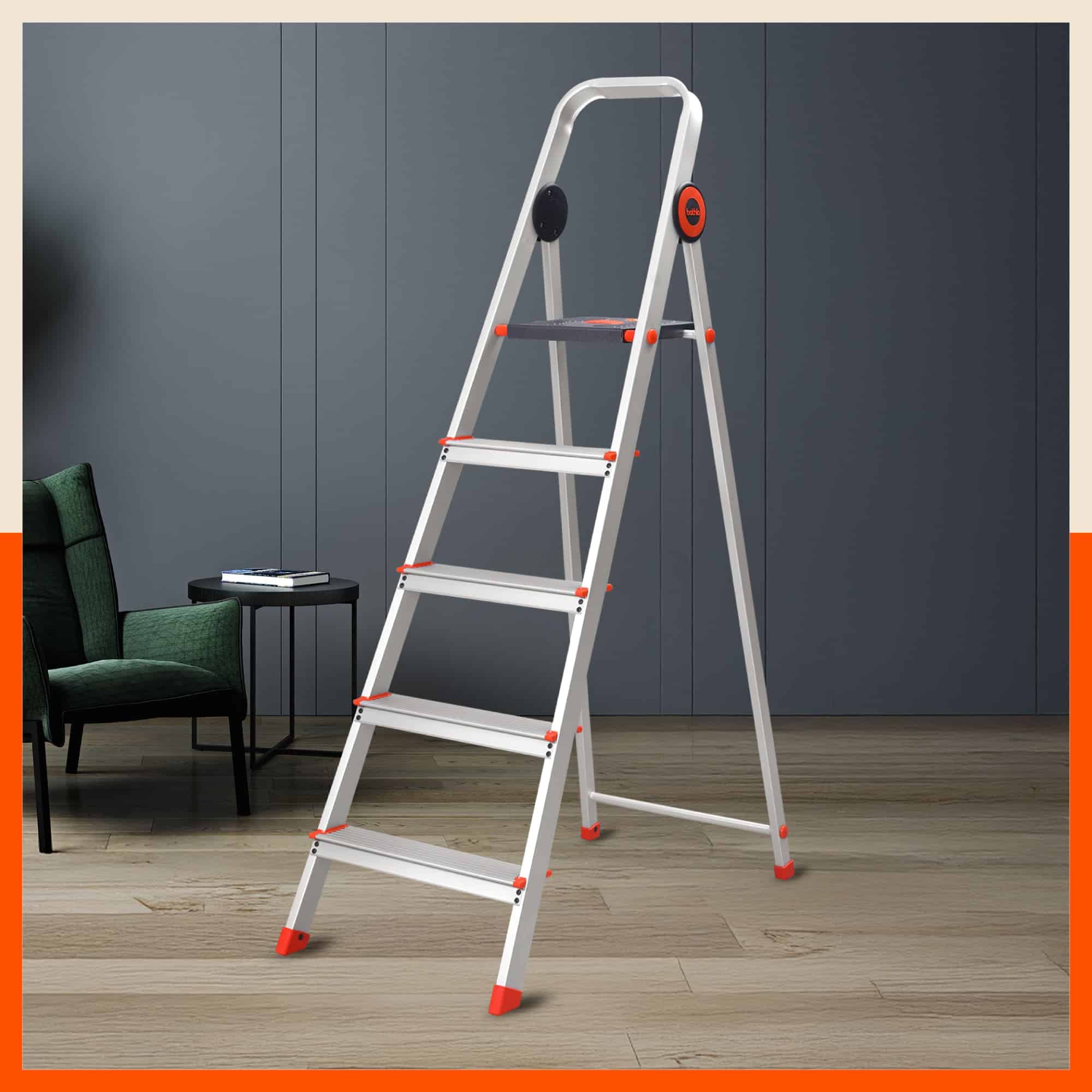 Bathla Advance Pro 5 Step Aluminium Ladder