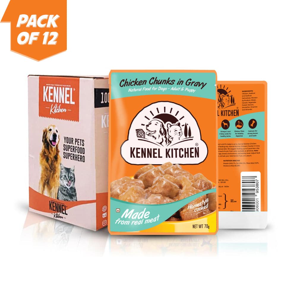 Kennel Kitchen Chicken Chunks in Gravy 12 Pack