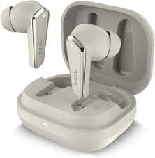 Noise Buds N1 beige earbuds with open charging case