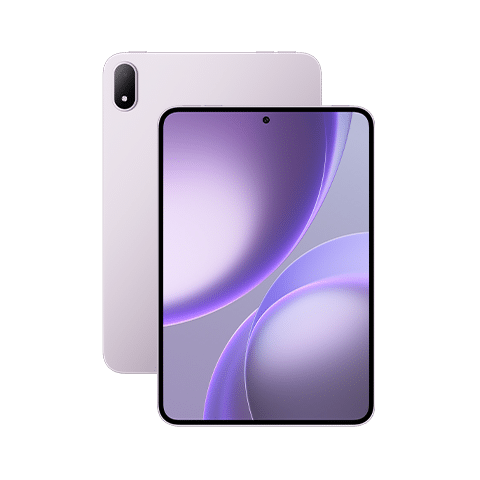 OPPO Pad Mini front and rear in lavender purple
