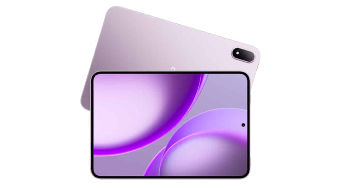 OPPO Pad Mini Matte Display Edition front and rear lavender purple