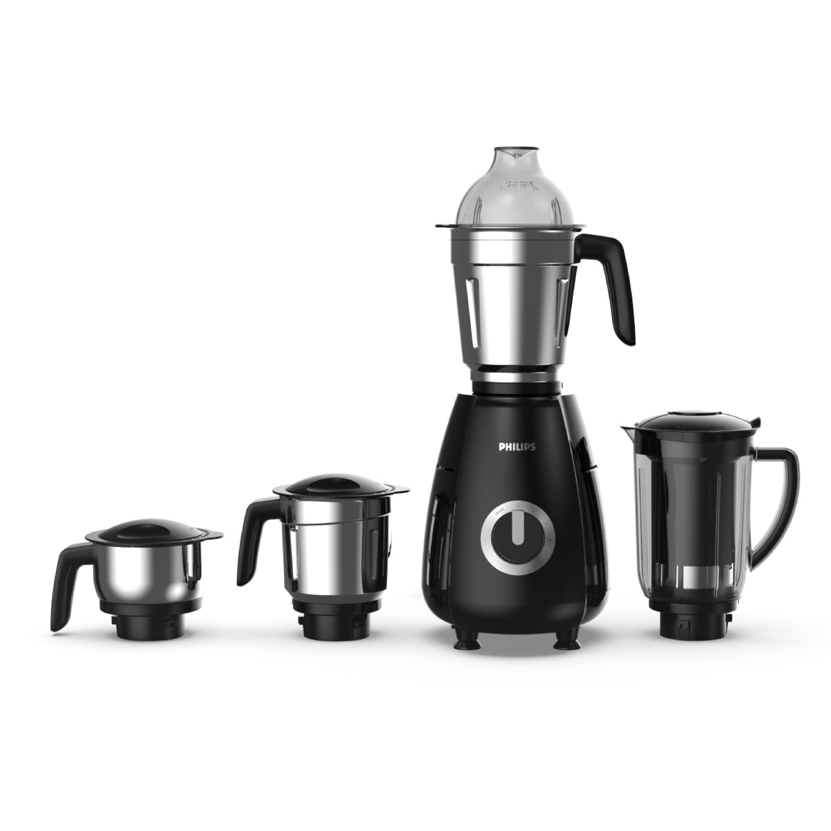 Philips Hulk HR7732 1000W mixer grinder with three steel jars and blender jar