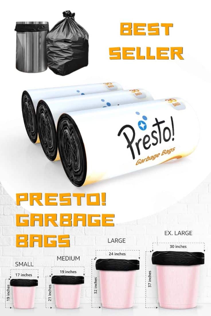 Presto Garbage Bags Extra Large 60 Count