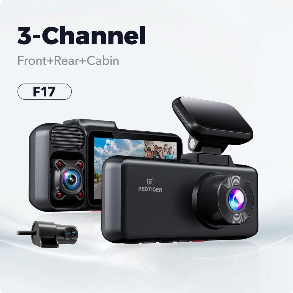 REDTIGER F17 4K 3 Channel Dash Cam