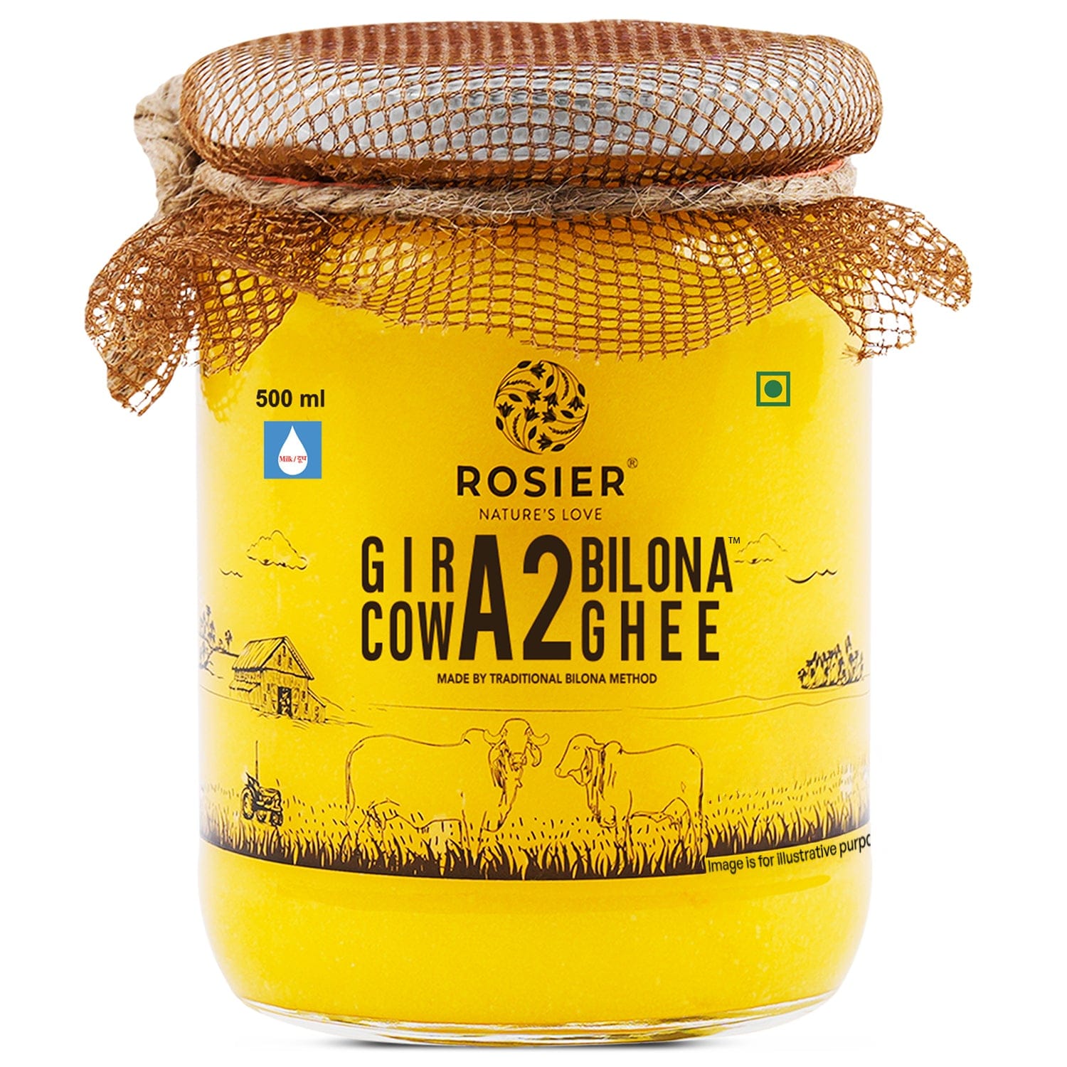 Rosier A2 Gir Cow Ghee 500ml