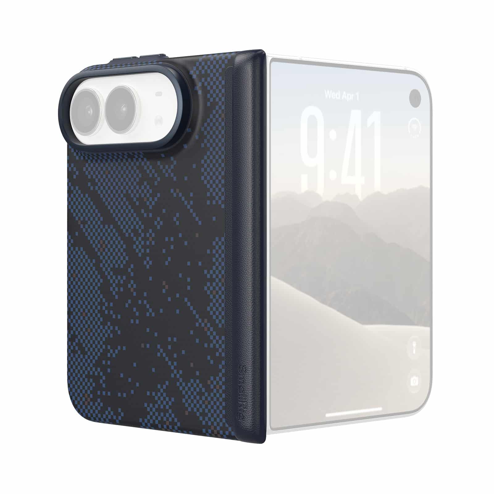 SmallRig Butterfly Half Case for iPhone Duo in blue