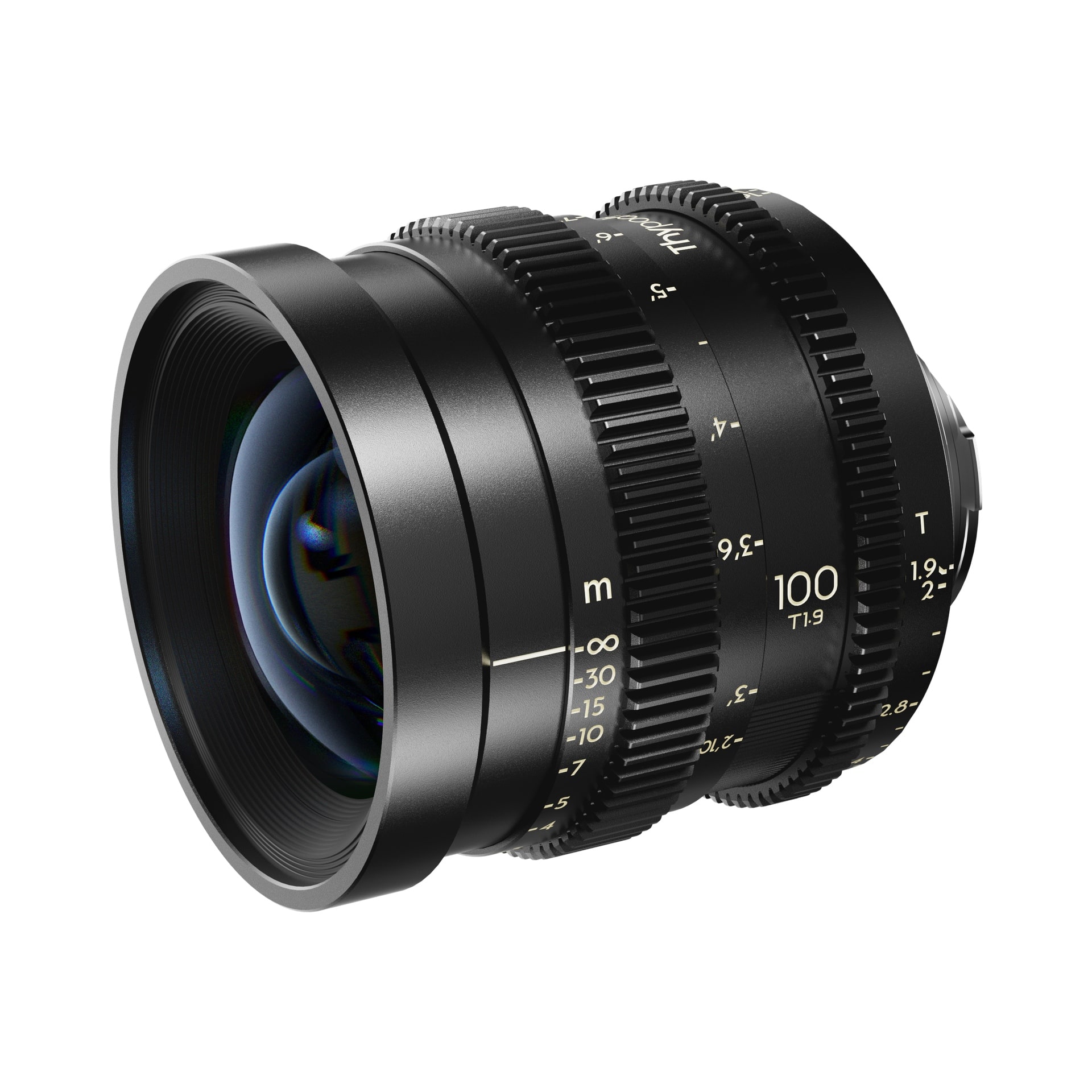 Thypoch Simera-C 100mm T1.9 Leica M-mount lens with its shorter rear mount