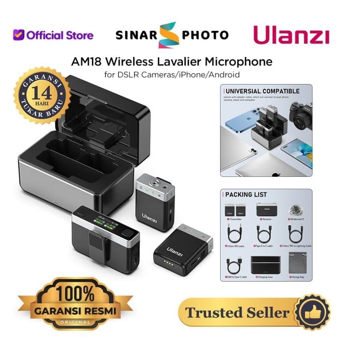 ULANZI AM18 Wireless Lavalier Microphone