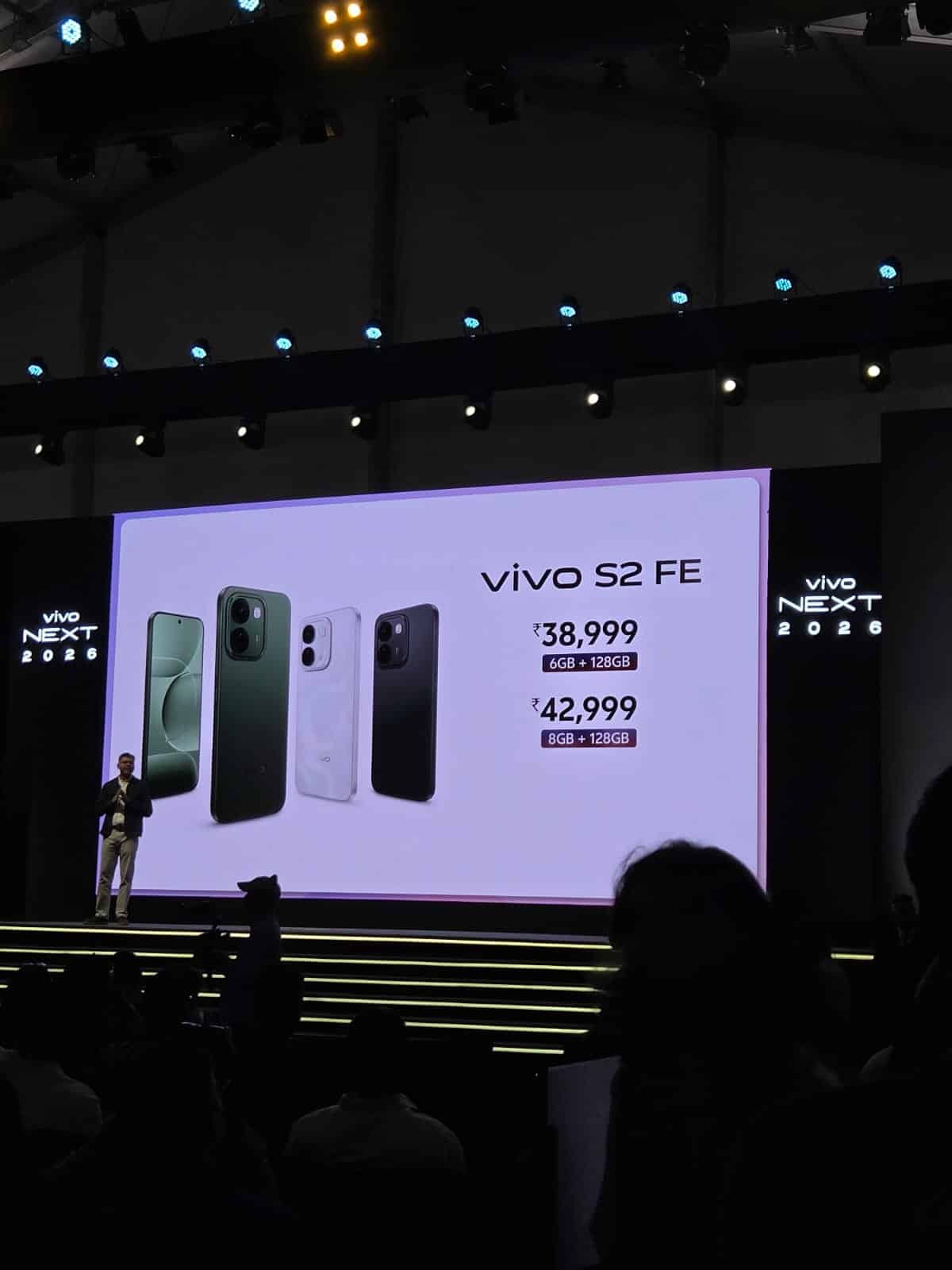 vivo S2 FE price in India ₹38,999 and ₹42,999 at vivo NEXT 2026